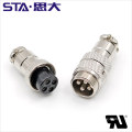 GX16 16M Electrical Circular Connectors, 2 3 4 5 6 7 8 pin Male and Female Aviation Connectors